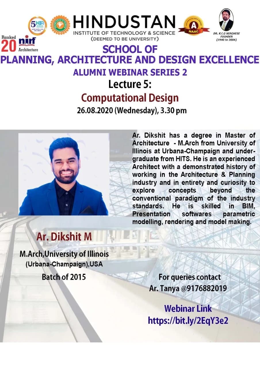 Lecture by Binge Studio on Computational Design.